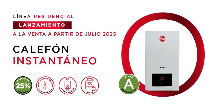 Rheem lanza su nuevo calefón instantáneo: tecnología, seguridad y eficiencia para hogares modernos